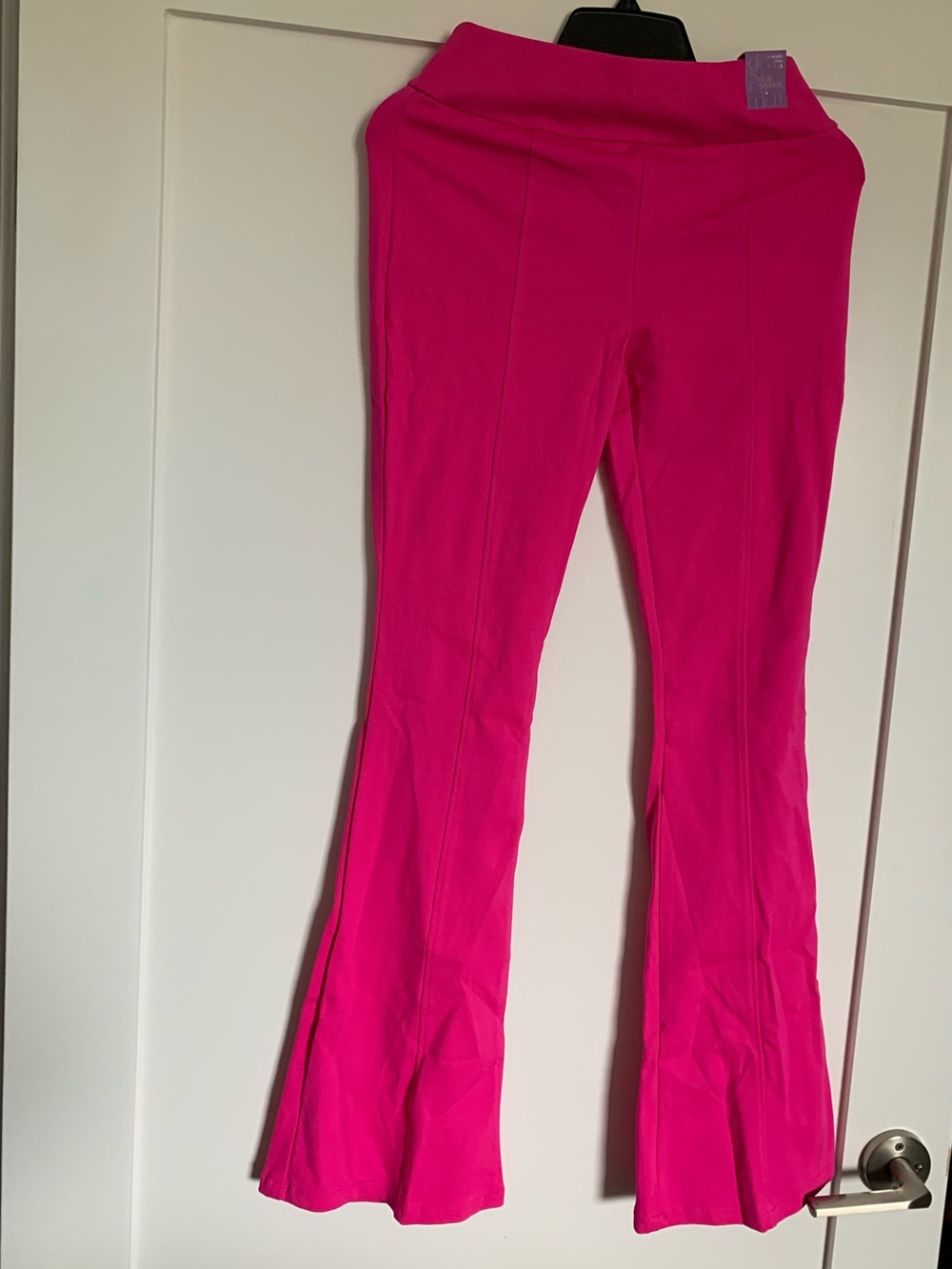 Dear Scarlett Hot Pink High-Rise Flare Magic Pants NWT š“ - Picture 5 of 12